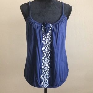 Tank top old navy blue L inside bra